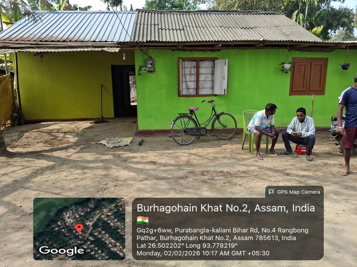 Mrinal_MLA's tweet photo. #Nightstay #প্ৰবাস
I shall spend the night today in the residence of Debaru Barik of Bukhial T.E. and interact with the local people in the evening.
আজি মৰঙী মৌজাৰ দৈগ্ৰুং গাঁও পঞ্চায়তৰ বকিয়াল চাহ বাগিচাৰ শ্ৰীযুত দেবাৰু বাৰিক ডাঙৰীয়াৰ ঘৰত নৈশ যাপন কৰিম। সন্ধ্যা স্থানীয় ৰাইজ আৰু দলীয় কাৰ্যকৰ্তাৰ লগত আলোচনাত মিলিত হম।