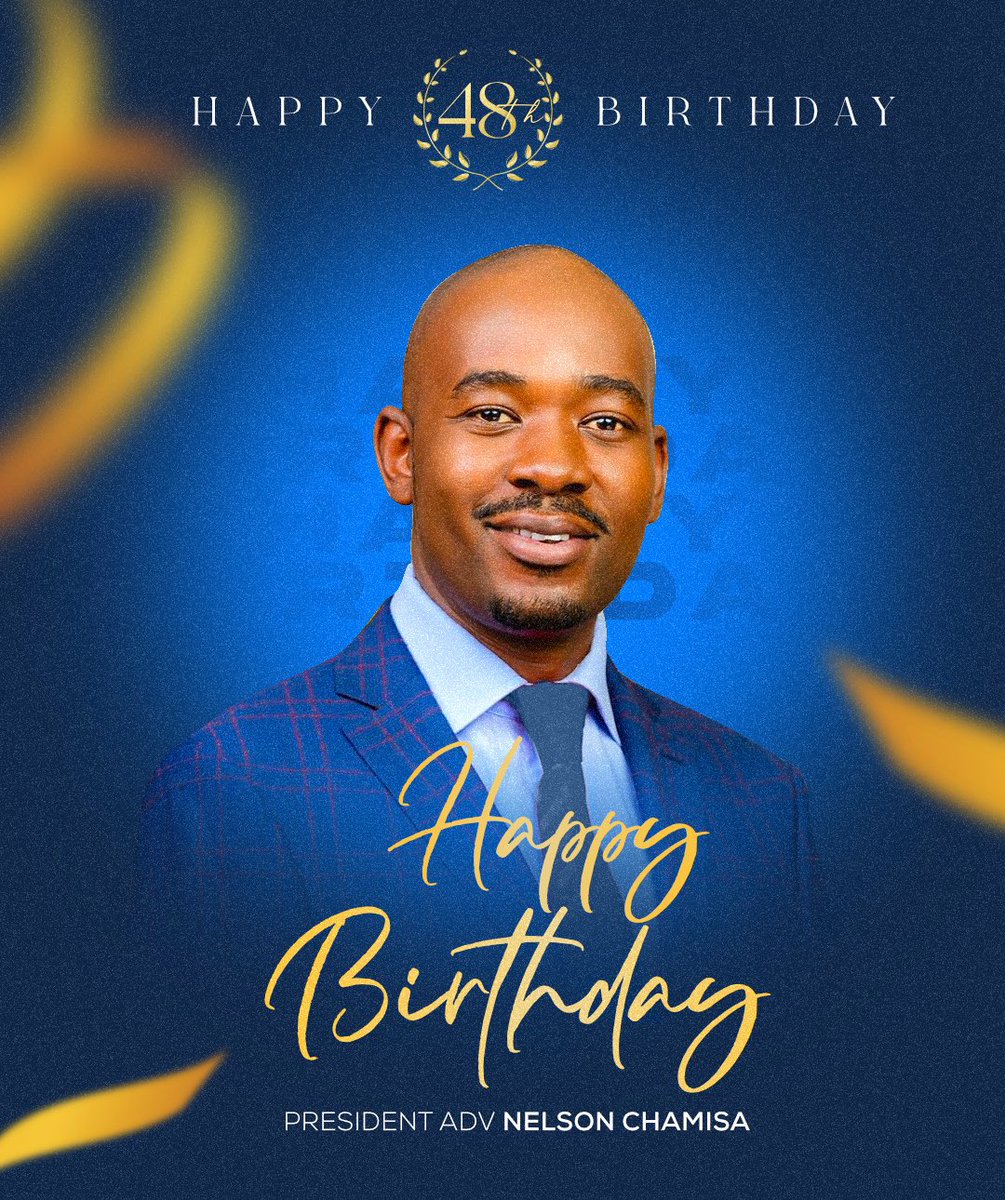 pashor_sibanda's tweet photo. Happy birthday President @nelsonchamisa Khula kodwa ungakhokhobi Mongameli. https://t.co/1ImgBJrv0Y