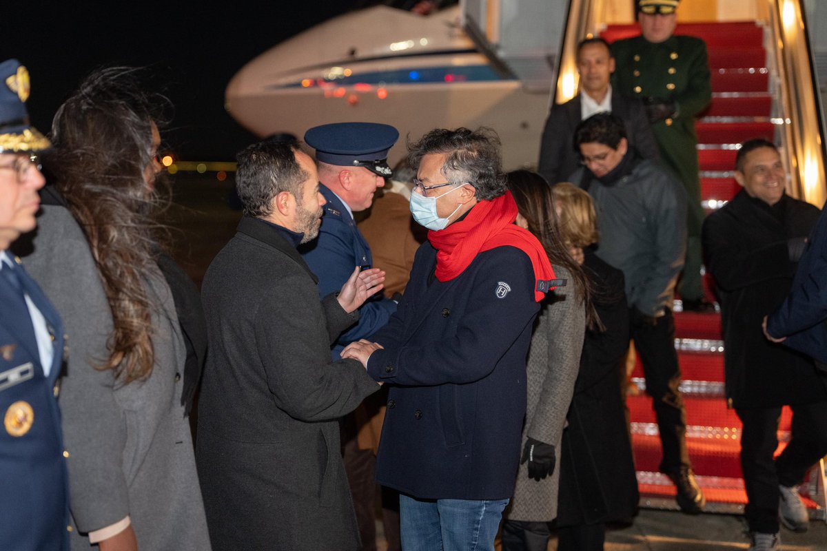 At 12:30 a.m., the President of the Republic of Colombia, @PetroGustavo, arrives in Washington, D.C., to begin the official State agenda scheduled from February 2 to 5. The visit is aimed at strengthening bilateral relations between Colombia and the United States and at defending