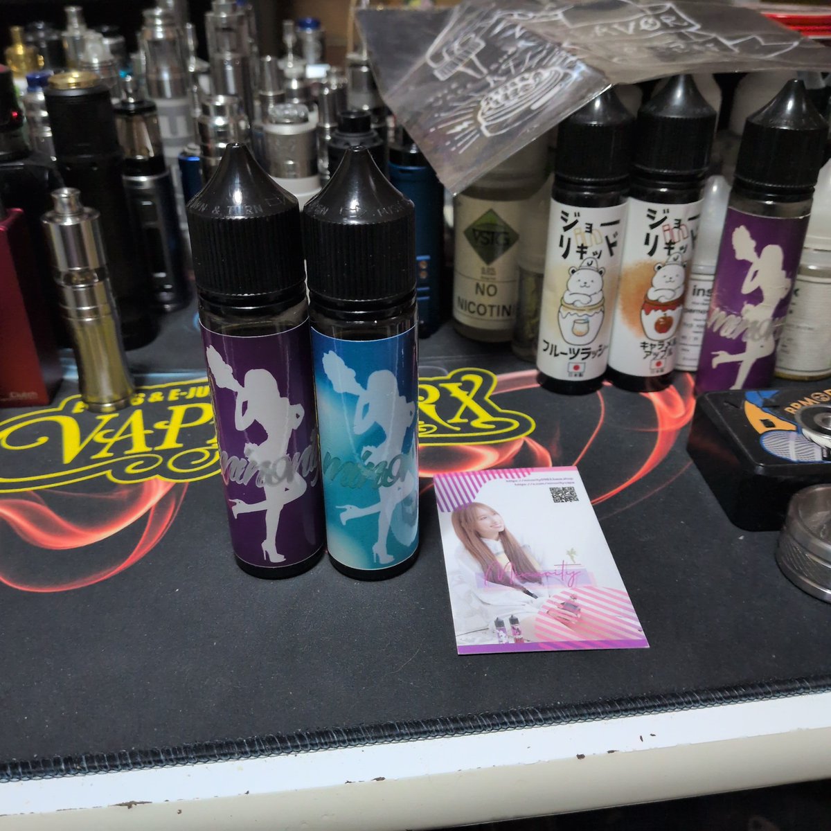 yoshiakinemochi's tweet photo. minority紫💜青💙おかわり着弾しました。
@minorityvape https://t.co/QZu0DqA8XL