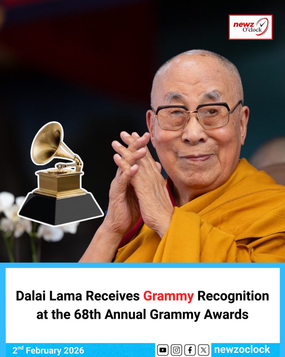 𝐇𝐇 𝐃𝐚𝐥𝐚𝐢 𝐋𝐚𝐦𝐚 𝐑𝐞𝐜𝐞𝐢𝐯𝐞𝐬 𝐆𝐫𝐚𝐦𝐦𝐲 𝐑𝐞𝐜𝐨𝐠𝐧𝐢𝐭𝐢𝐨𝐧 𝐚𝐭 𝐭𝐡𝐞 𝟔𝟖𝐭𝐡 𝐀𝐧𝐧𝐮𝐚𝐥 𝐆𝐫𝐚𝐦𝐦𝐲 𝐀𝐰𝐚𝐫𝐝𝐬

full story : facebook.com/share/p/184zHk…