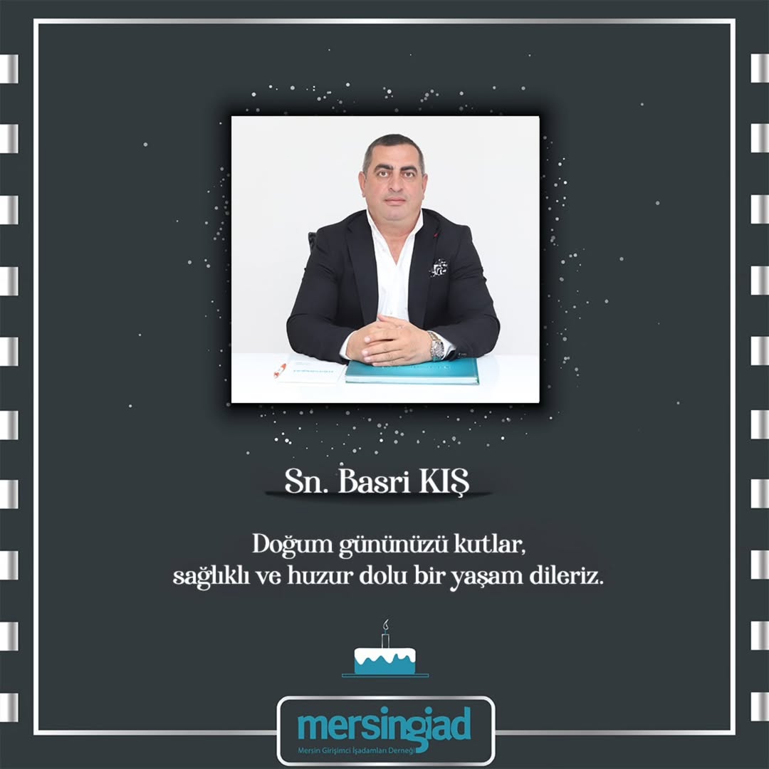 Mersin GİAD Yönetim Kurulu Üyemiz Sn. Basri KIŞ Beyefendinin doğum gününü kutlar, sağlıklı ve huzur dolu bir yaşam dileriz. 🎂

<a href="/ademyg/">Adem YÜKSELGÜNGÖR</a>
#mersingiad