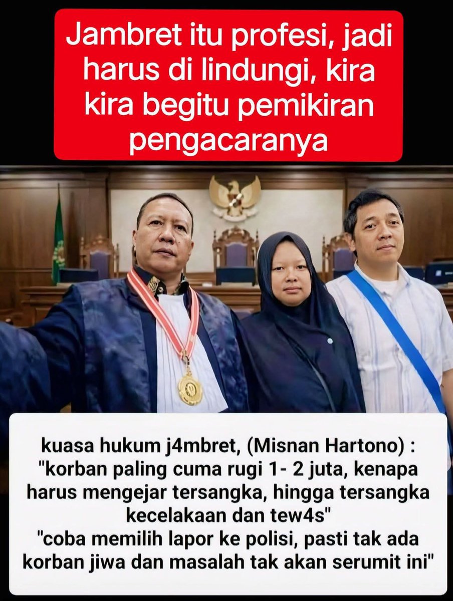 Jambret adalah profesi catet..✍️✍️