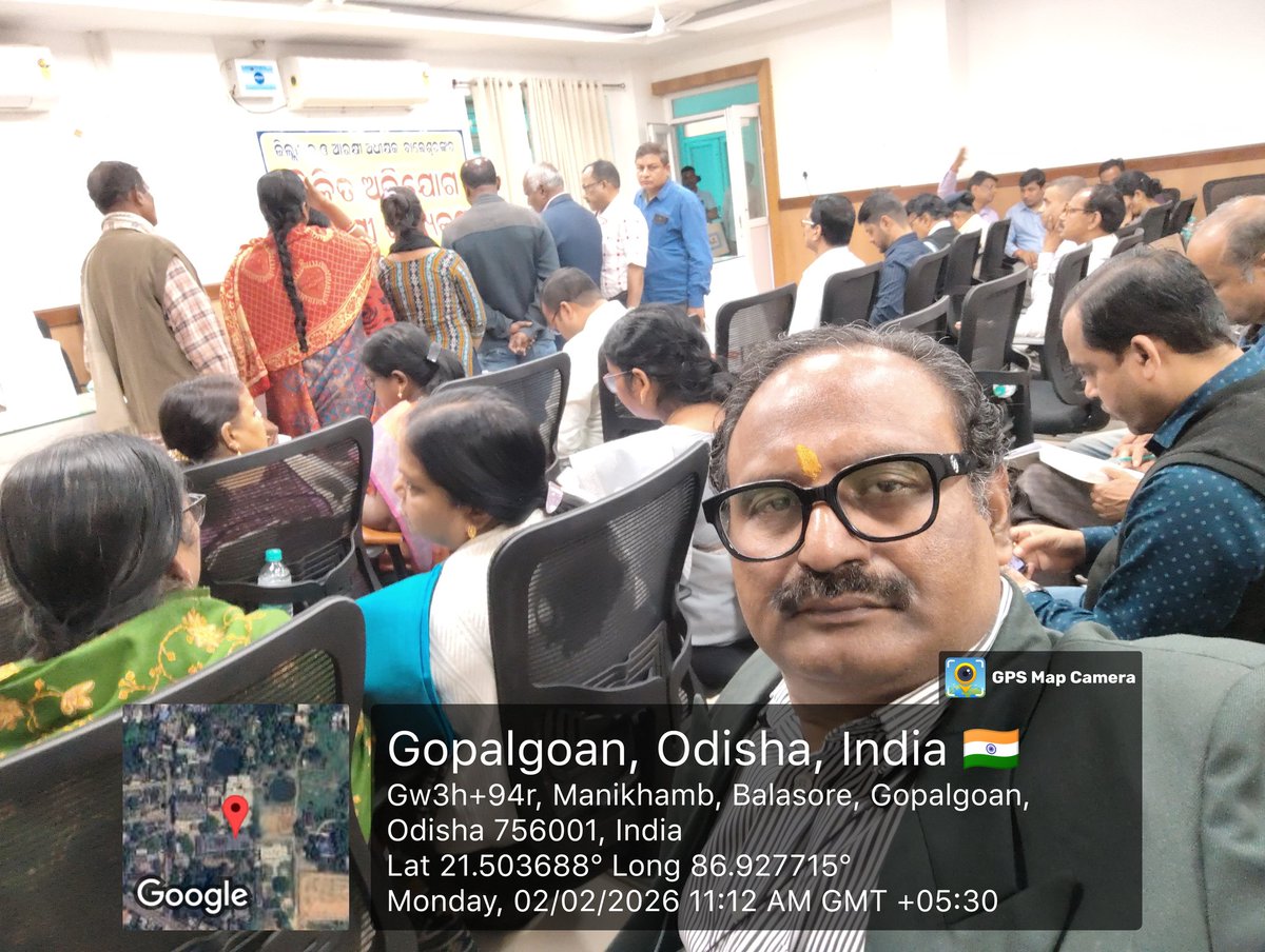 RabinarayanPat1's tweet photo. In joint grievance hearing of Collector and DP, Balasore on dt 02/02/2026 at Grievance hall of Collector, Balasore. https://t.co/rdg8fPKlt2