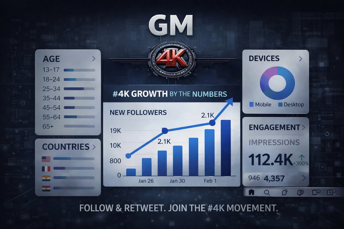 4K_token's tweet photo. GM Crypto.

Big plan in motion. Community first.
We build. We grow. We win — together.

4K is not just a token. It’s a movement.

Be early.
🔁 Retweet
👀 Follow
🚀 Join 4K
🎮 Play 4K with us

#4K #Crypto #GM #Community https://t.co/eKKYA9AVik