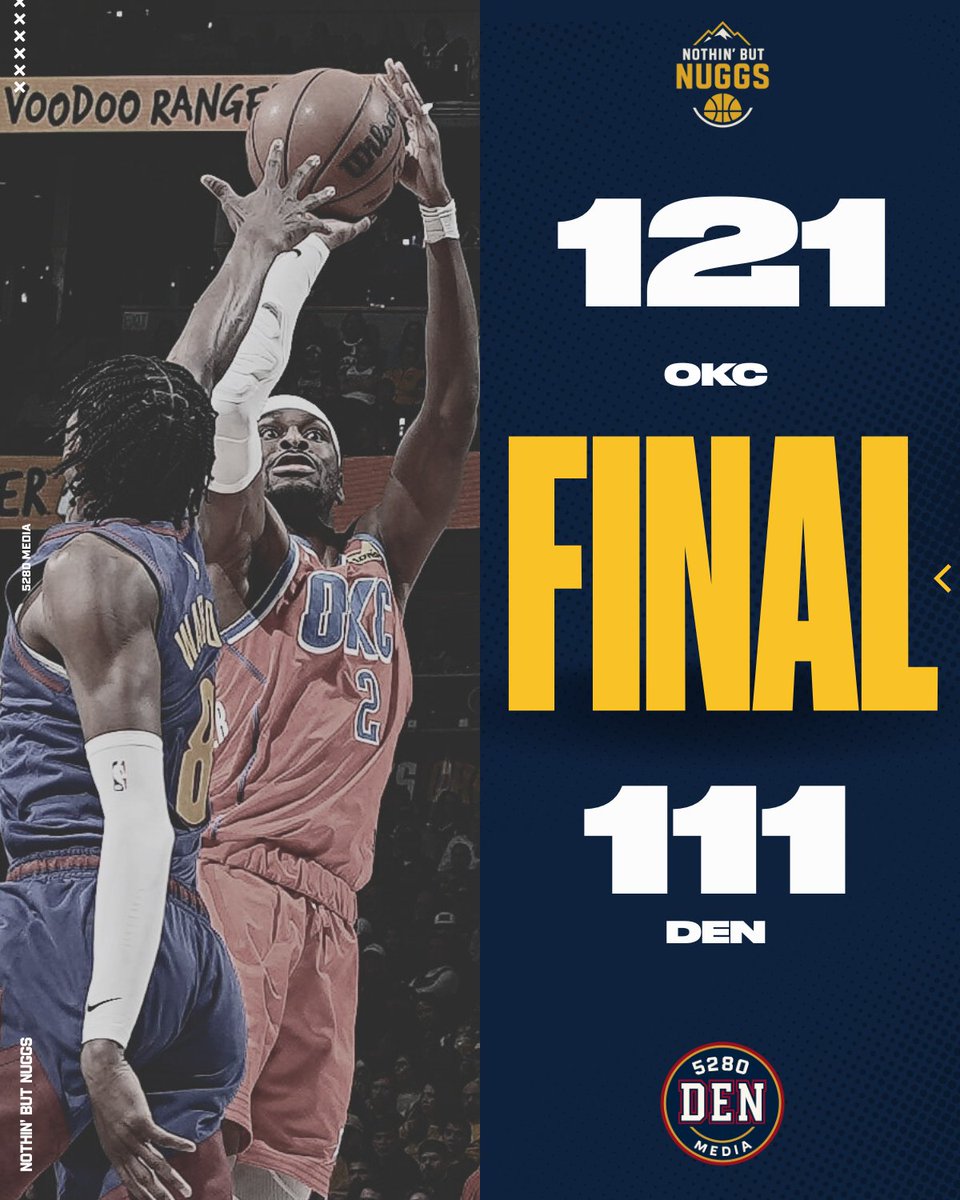 Nuggets were down the entire night. #MileHighBasketball
