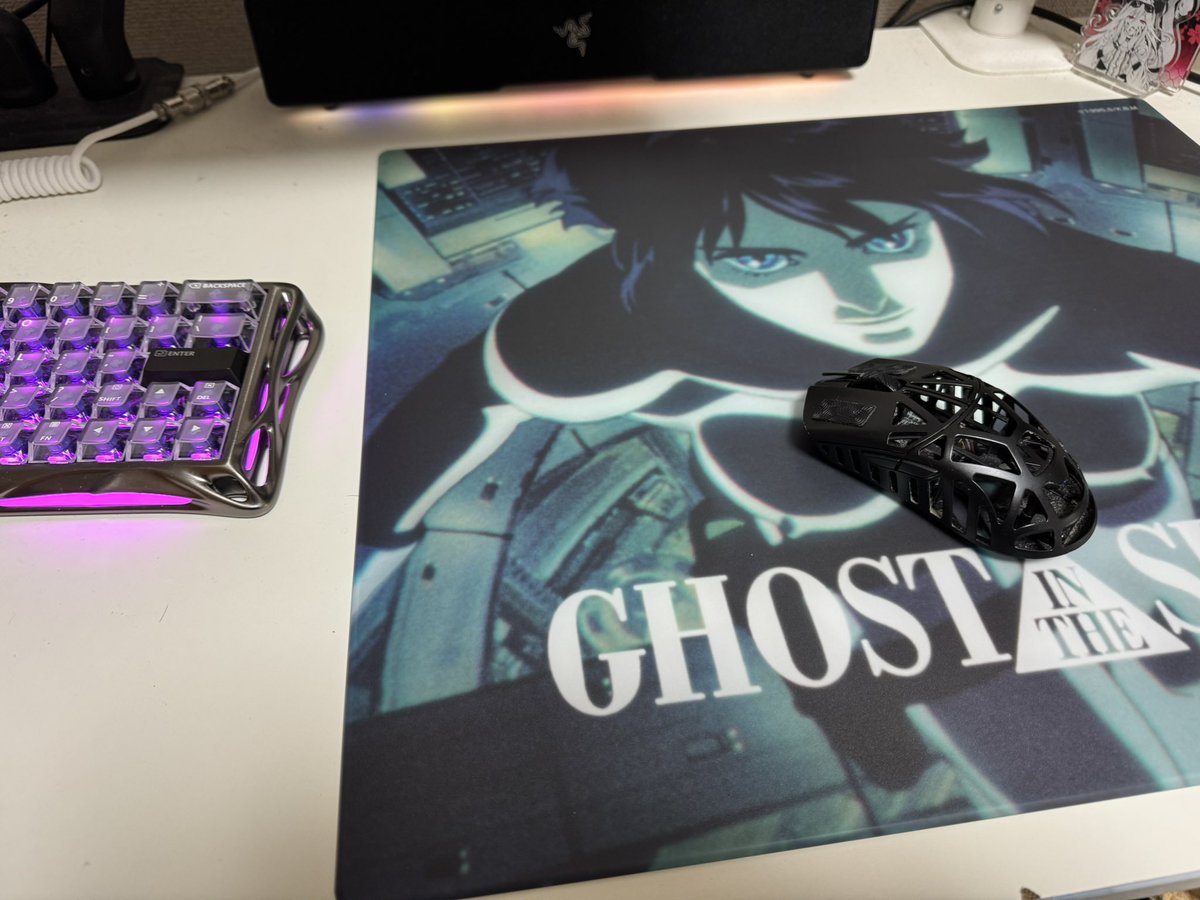 攻殻機動隊展示会行ってきた😊 WALLHACKガラスマウスパッド買えた ちょ