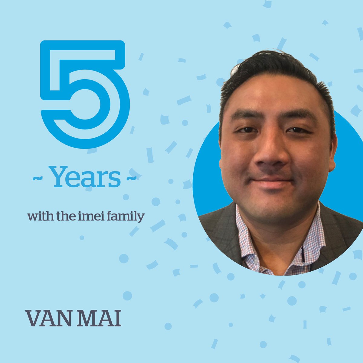 Congratulations to Van Mai on 5 years with #imei! "It’s remarkable how quickly five years can pass when you’re part of a high‑performing, values‑driven culture. I’m extremely proud of the work we do, to deliver measurable outcomes."
#WorkAnniversary #5Years #TeamAppreciation