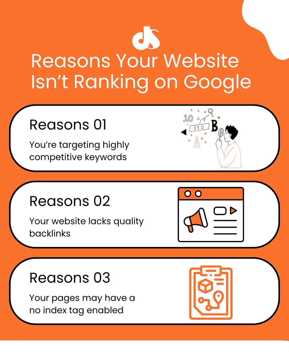 dsdmofficial's tweet image. Struggling to rank on Google? 🚫
High competition keywords, weak backlinks, or no-index issues could be holding your website back.
Fix the basics, optimize smartly, and let SEO work for you 📈
#OnlineGrowth #WebsiteTraffic #SEOIndia #DSDM #delhischoolofdigitalmarketing