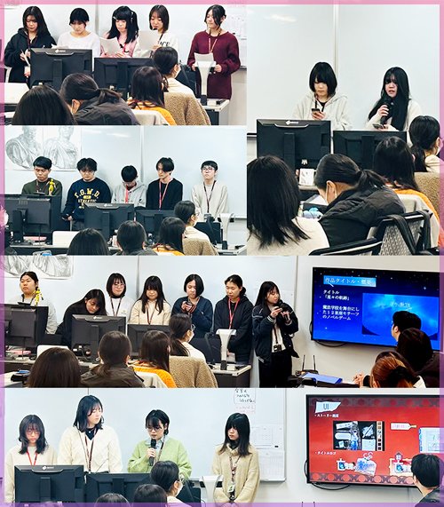 もう一年経ったと思うと、時間の早さに驚きます⌛
今日は2年生の卒業制作、1年生前発表。
緊張がこちらにも伝わってきますね…💭✨