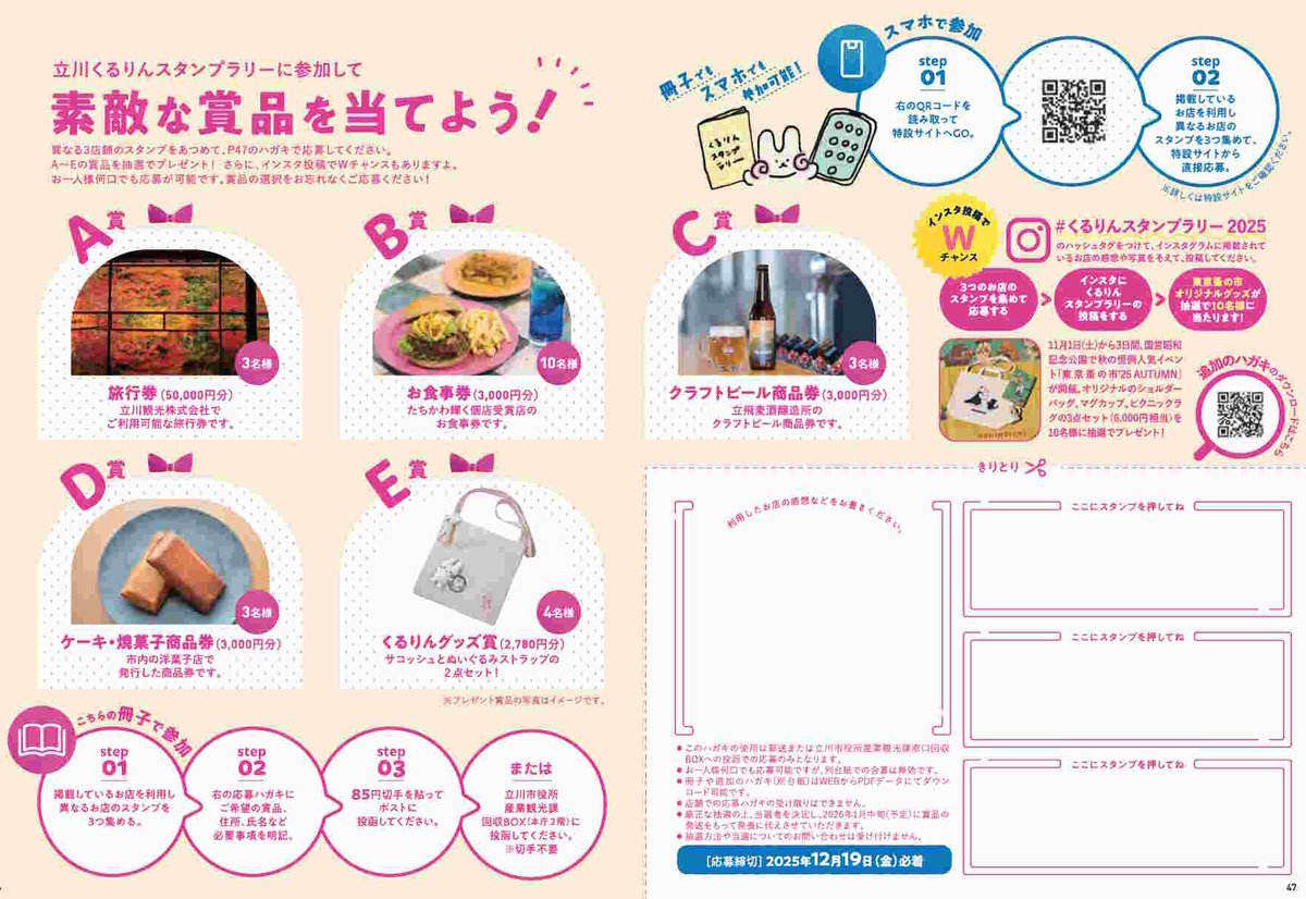 tshoren's tweet photo. くるりんスタンプラリー2025の抽選会が先週開催され、本日、当選者の方へ発送完了！
どれが当たっても羨ましいなあ～
当選された方、おめでとうございました♪

#くるりんスタンプラリー2025
#くるりんスタンプラリー
#tachikawa
#taratta_tachikawa
#立川市
#立川商連
#たちかわ商連 https://t.co/Ss5t8YAZ7j