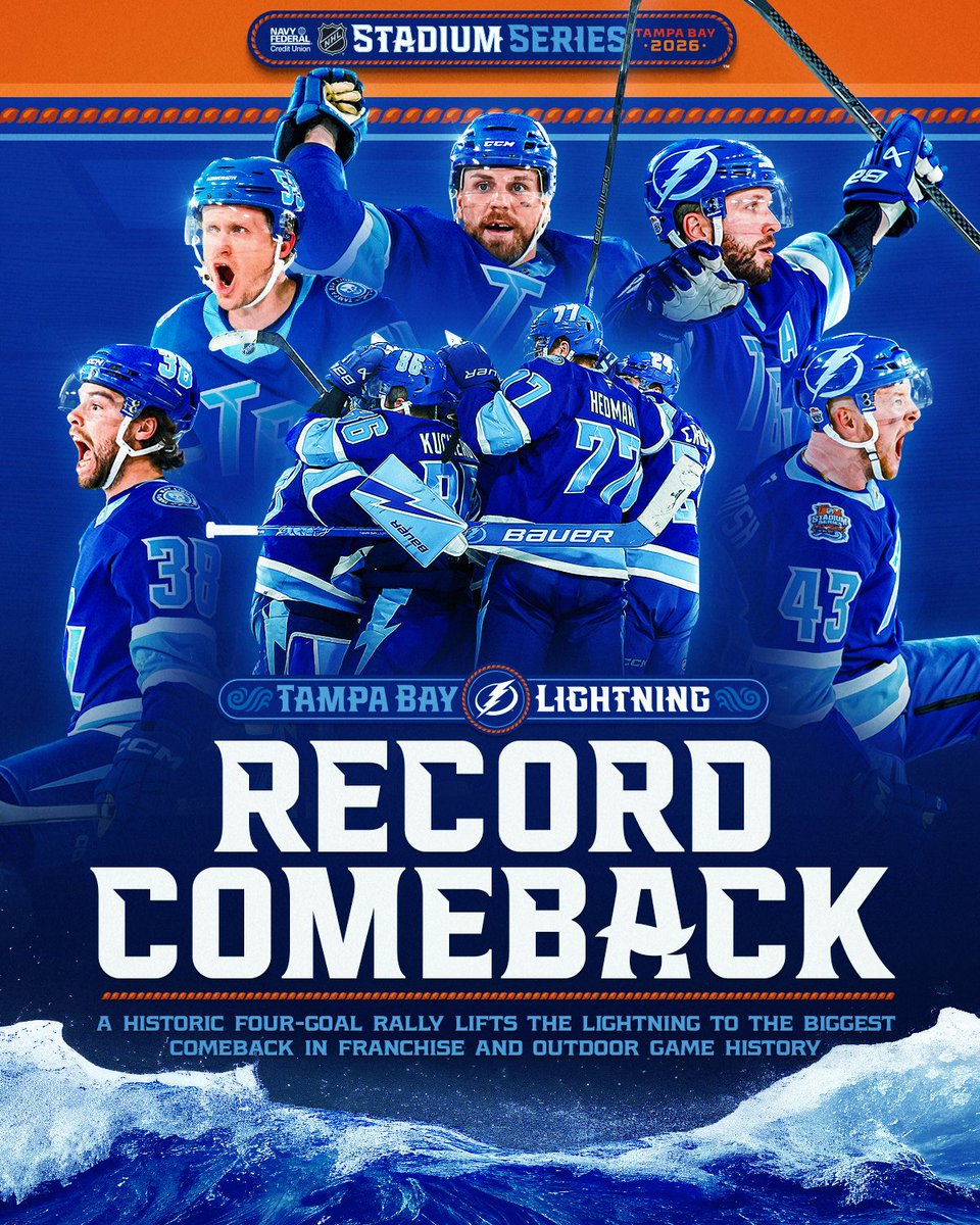 A MEMORABLE #STADIUMSERIES FOR THE TAMPA BAY LIGHTNING 👏