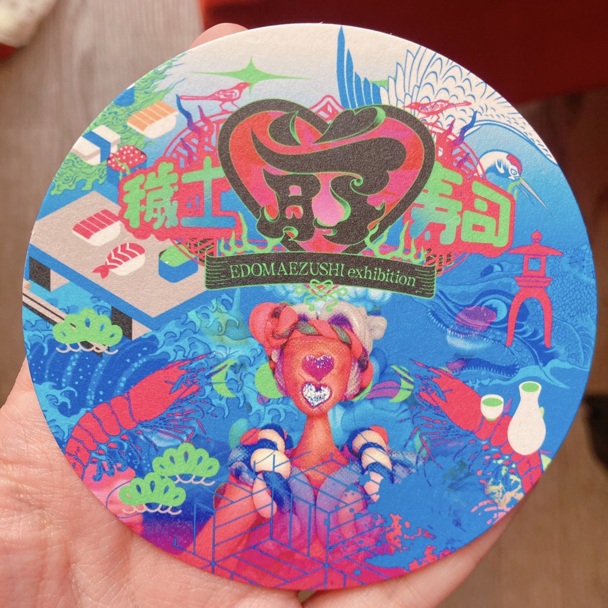 コースター現物届きました！なんて可愛いんだ…🍣 作品も作らねば