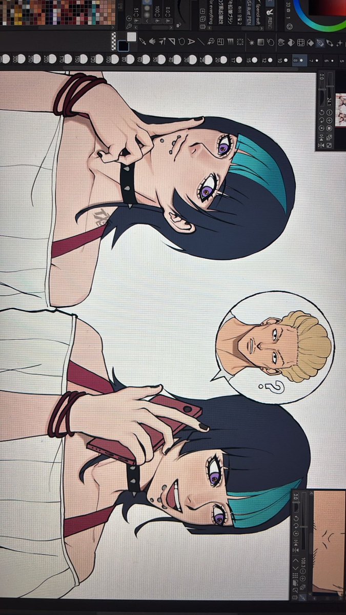 t0nicsun's tweet photo. wip! kiara and hakari from jjk ♡ https://t.co/EzQkNwjBr1