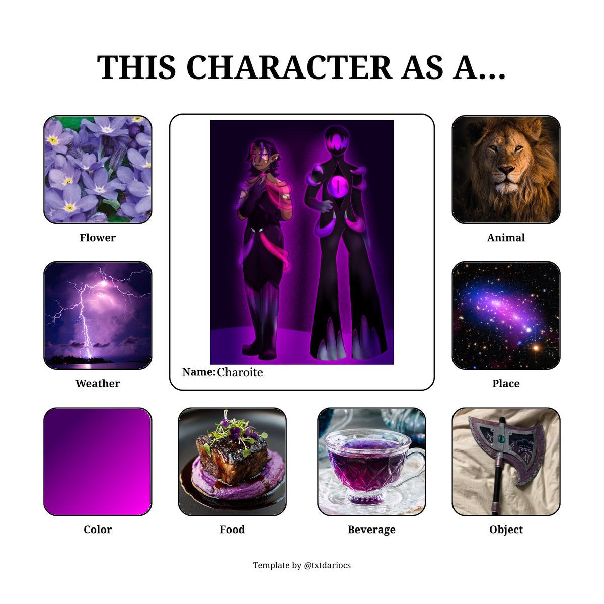 The One, The Only, Sin Of Pride, Charoite 
(aka the Blorbo /lh /silly)
Art by: <a href="/KarmaWeaver_/">🍉 KarmaWeaver || on 🦋</a>