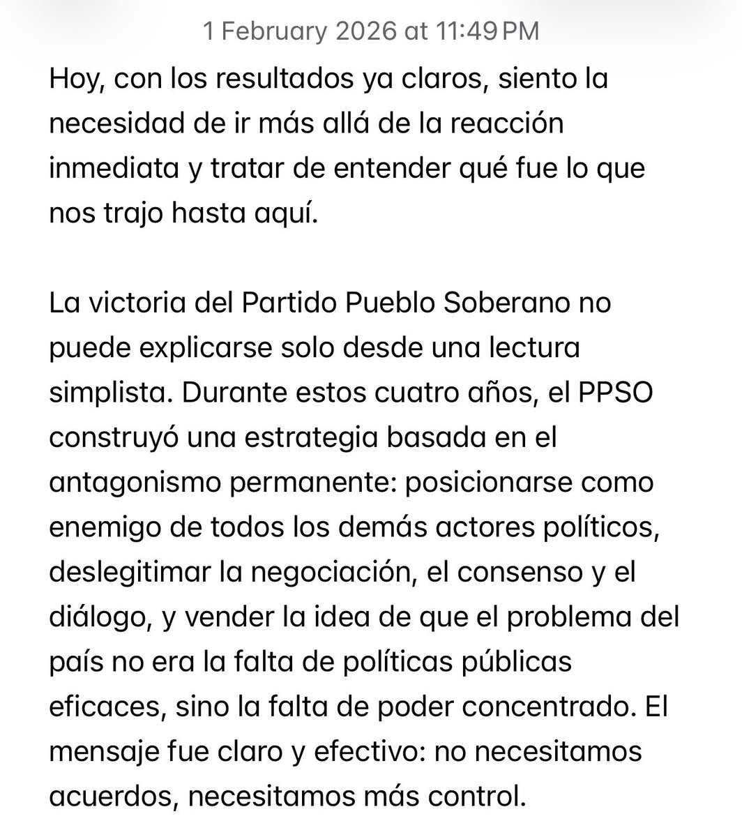 StevenPerCampos's tweet photo. Mi reflexión ante los resultados de hoy: https://t.co/CHXRjOmnuk