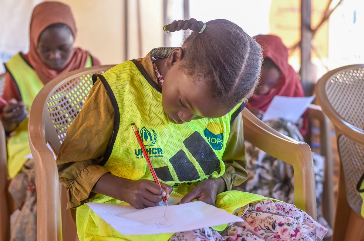 UNHCRinSudan's tweet image. From play therapy to safe learning spaces 📝, Multi‑Purpose Community Centres in #Darfur are giving displaced children 🧑‍🧒‍🧒 a chance to learn, heal and thrive.

In 2025, over 48,000 girls and boys took part in child‑friendly activities across all states in Darfur.

#Sudan🇸🇩