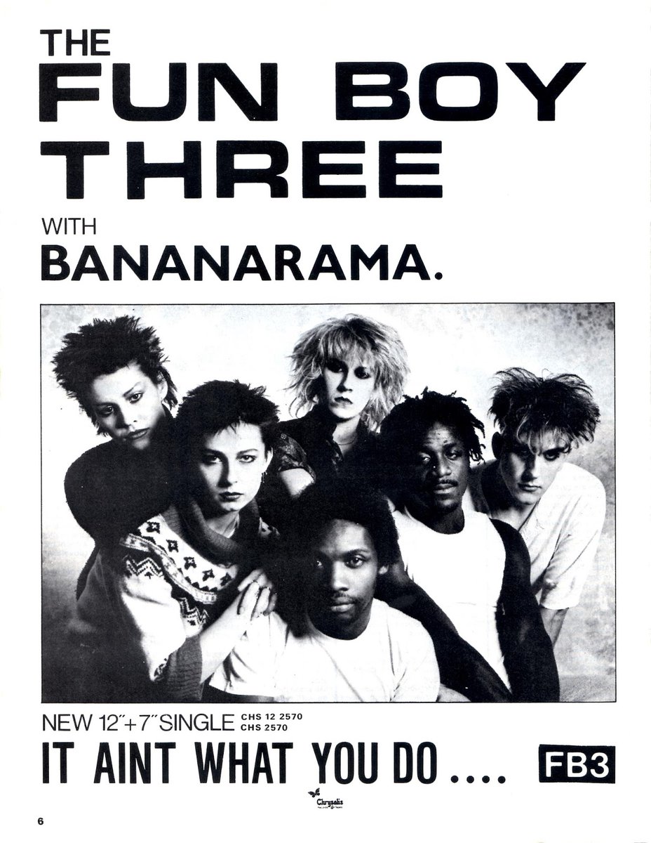 myfizzypop's tweet photo. 44 yrs since #FunBoyThree teamed up with #Bananarama to release #ItAintWhatYouDo, back #onthisdayinpop in 1982. I spent hours trying to get my hair to look as cool as #TerryHall (to no success so just focused on the Rams box step dance moves instead)!
https://t.co/fch5eqWPTM https://t.co/lYj3hLag9N