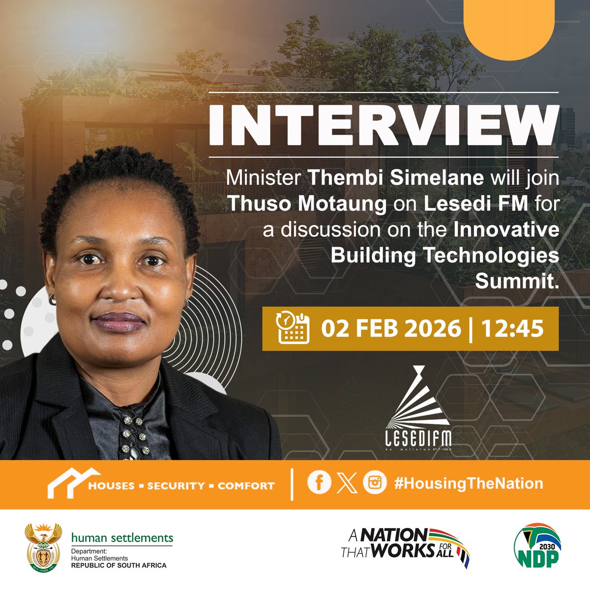 Department of Human Settlements tweet media