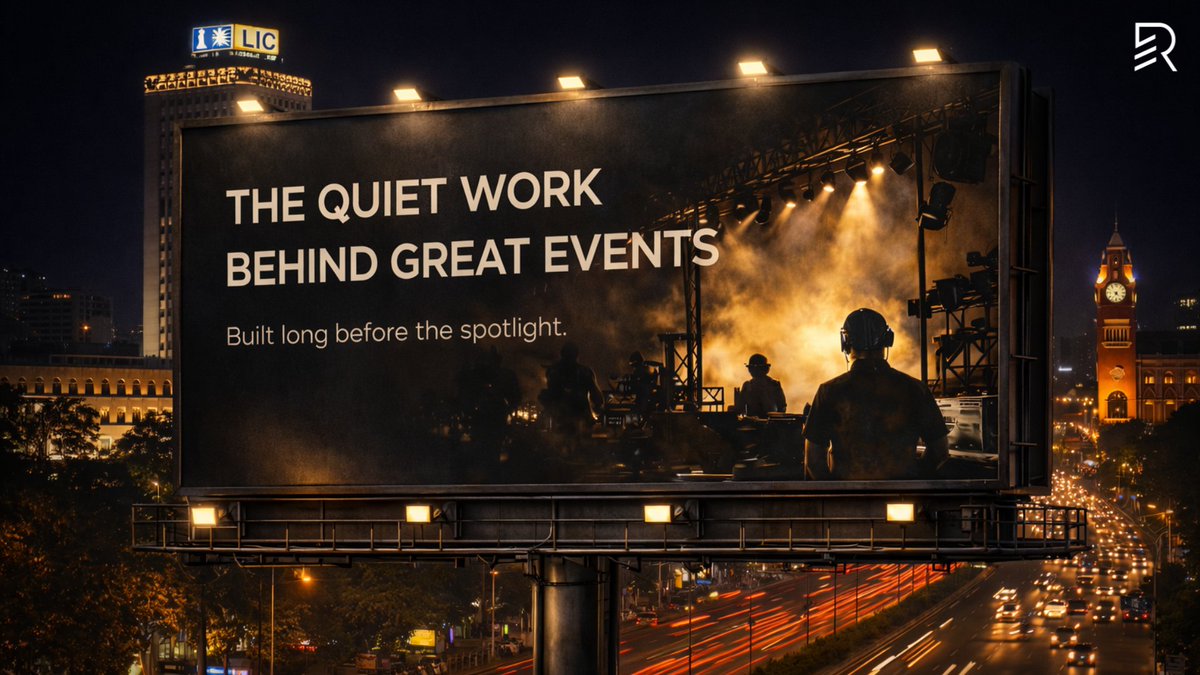 Great events don’t announce the effort behind them.
They simply feel right when it matters.

#LiveEvents #EventManagement #EventProduction
#BehindTheScenes #ExecutionMatters #IndianEventIndustry #EventProfessionals