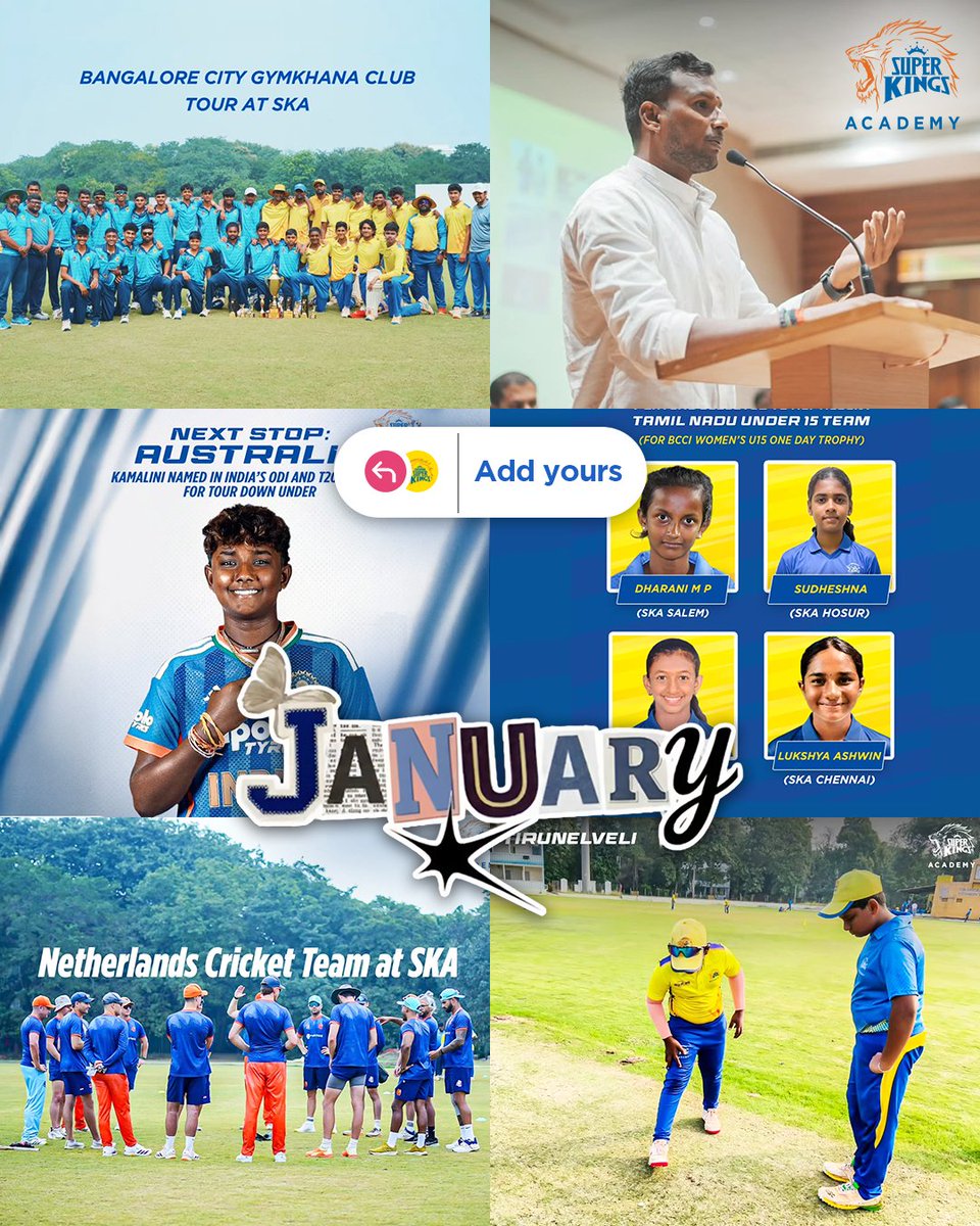 SuperKingsAcad's tweet image. A month of learning, growing, and pushing limits. 💪

#SuperKingsAcademy 🏏
#TrainLikeASuperKing 🦁 #January