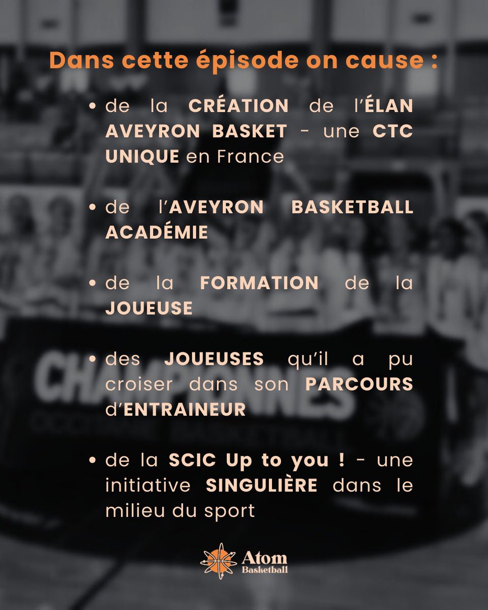 AtomBasketball's tweet photo. La Causerie avec Nicolas FLOTTES - Créateur de l’Élan Aveyron Basket &amp; l’Averyon Basketball Académie. 

Liens de l’épisode en thread. 

@nicolpb8 https://t.co/7JJEs7MbKL