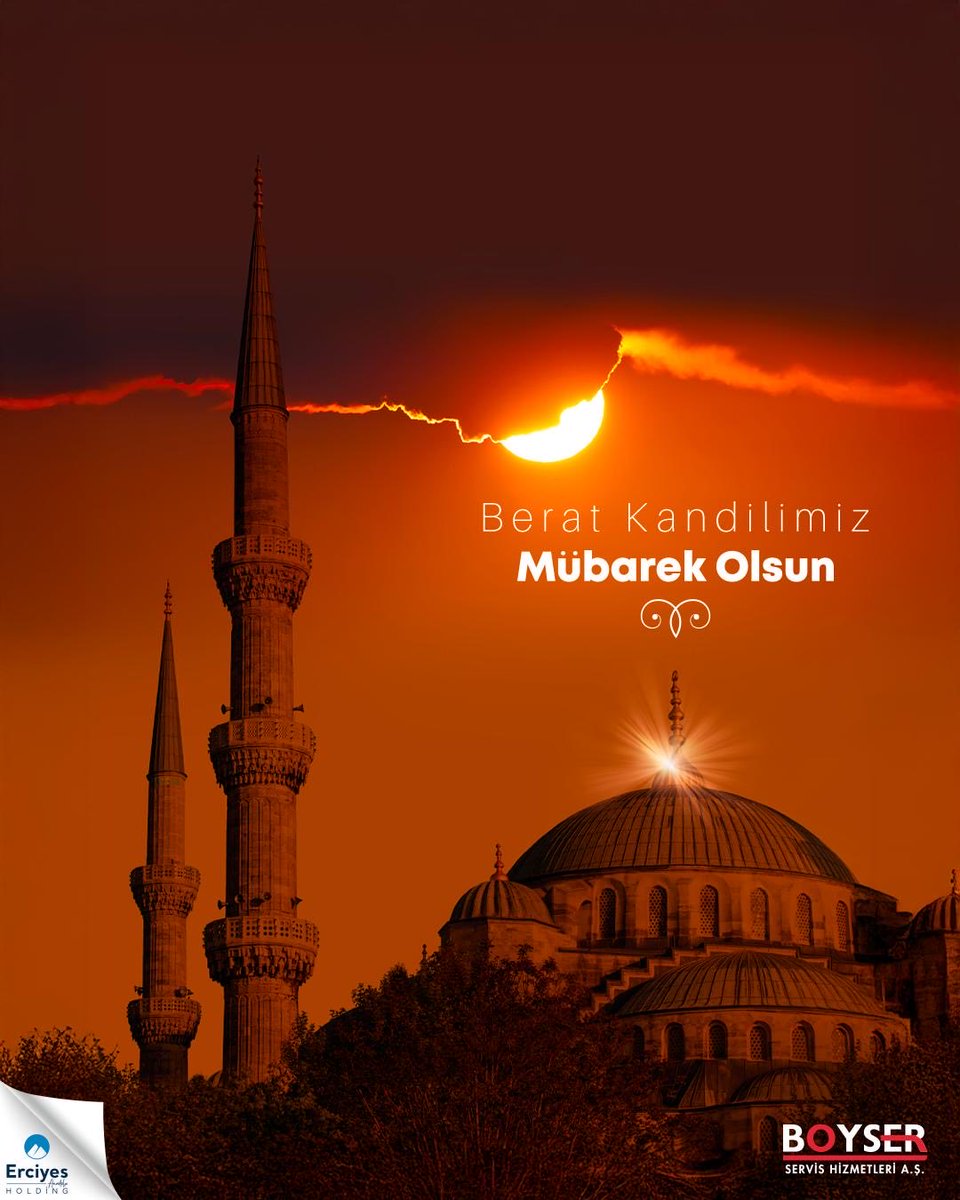 boyseras's tweet photo. Berat Kandilimiz mübarek olsun. 

Ramazan ayının manevi iklimini müjdeleyen bu anlamlı gecenin, birlik ve dayanışma duygularını güçlendirmesini temenni ederiz.

#BeratGecesi https://t.co/V4un01UnQx