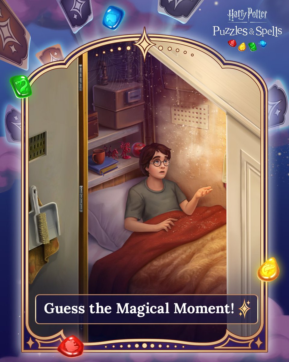 HPPuzzlesSpells's tweet image. Can YOU guess this Magical Moment? 

Comment your answers below! Collect and relive all your favourite Magical Moments now: harrypottermatch.onelink.me/8IqW/nf1gb4yf

#HarryPotter #PuzzlesAndSpells #MagicalMoments