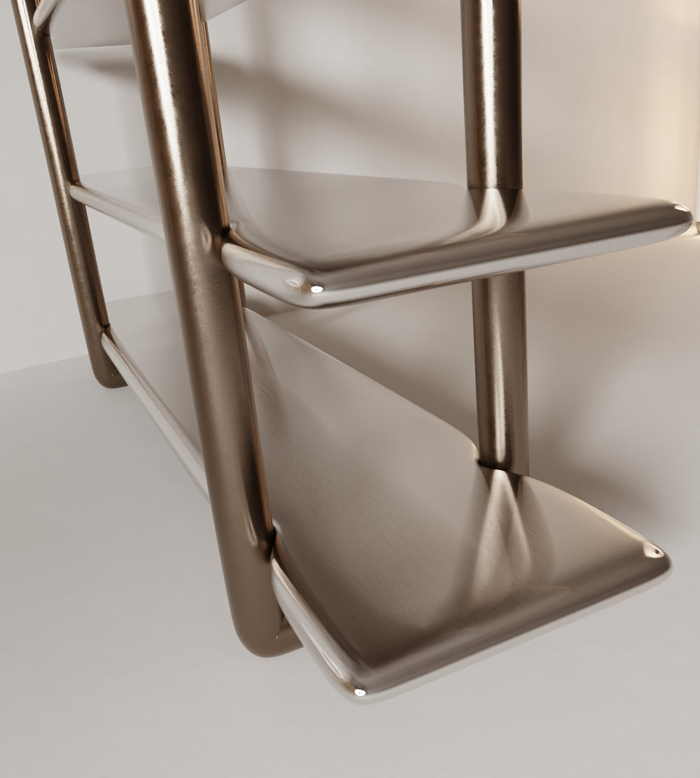 4AAAAart's tweet photo. “CANDY” Bookshelf | Stainless steel by Giselle Vanessa Johnson https://t.co/052qbs1gPn