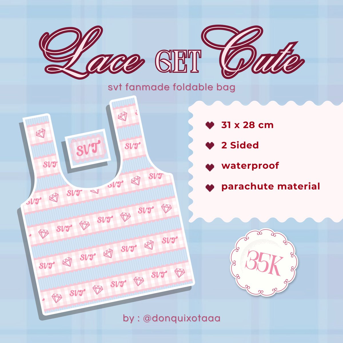 𝐢𝐭𝐚𝐚𝐚 *ੈ✩‧₊˚ open po foldable bag tweet media