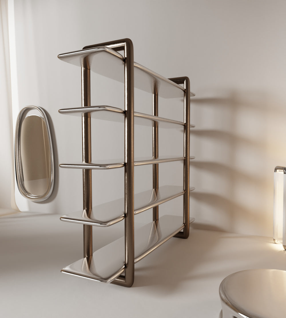 4AAAAart's tweet photo. “CANDY” Bookshelf | Stainless steel by Giselle Vanessa Johnson https://t.co/052qbs1gPn