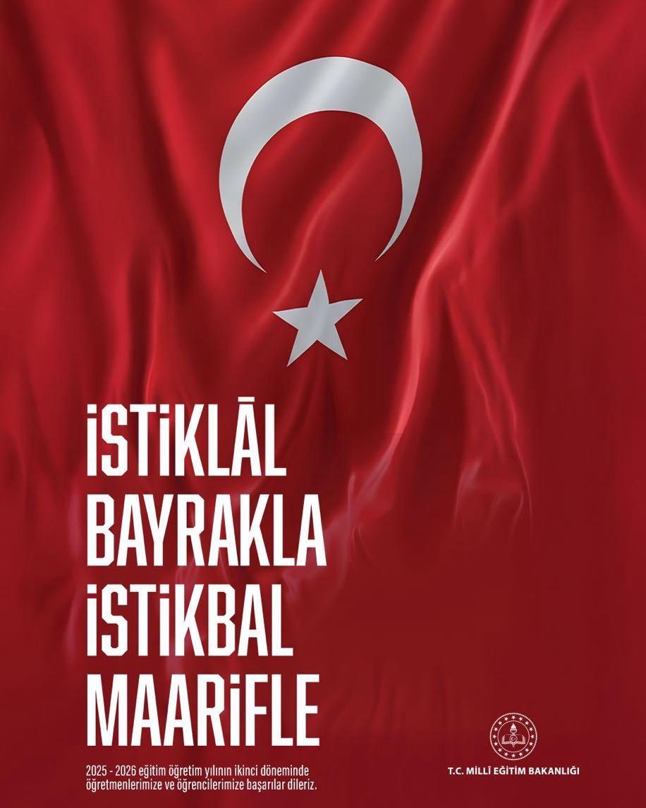 🇹🇷
<a href="/tcmeb/">Millî Eğitim Bakanlığı</a>
<a href="/Yusuf__Tekin/">Yusuf Tekin</a>
#YüreğimizBayrakGeleceğimizVatan
#BayraklaBaşlayanOkul