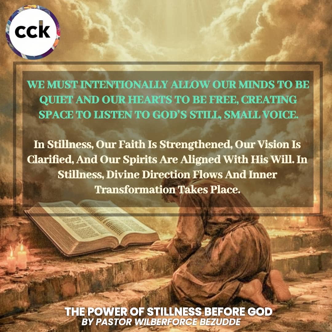 citychurchkla's tweet image. Child of God; be still and Know (fellowship with Him in the truth of His character and nature;) that He is God.

Tap on the link 👇for full devotion 
whatsapp.com/channel/0029Va…

#ThePowerOfStillnessBeforeGod
#CckDailyDevotion
#NothingMissingNothingBroken
#2026ElevateYourVision