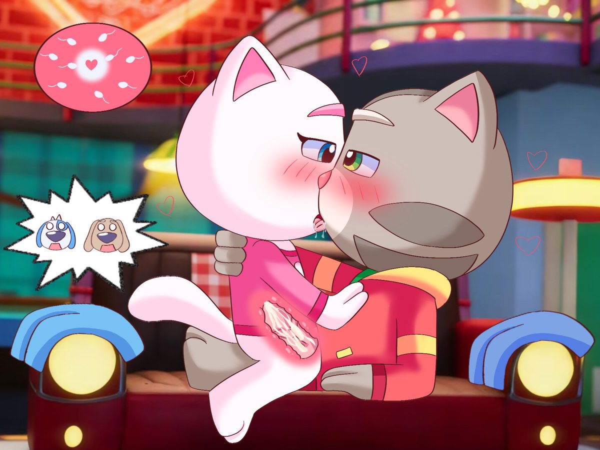 SXuanpao's tweet photo. 汤姆和安吉拉在基地里做爱，被汉克和本发现了 #talkingtomheroessuddenlysuper #talkingtom #talkingangela https://t.co/YrGf9J9X4j