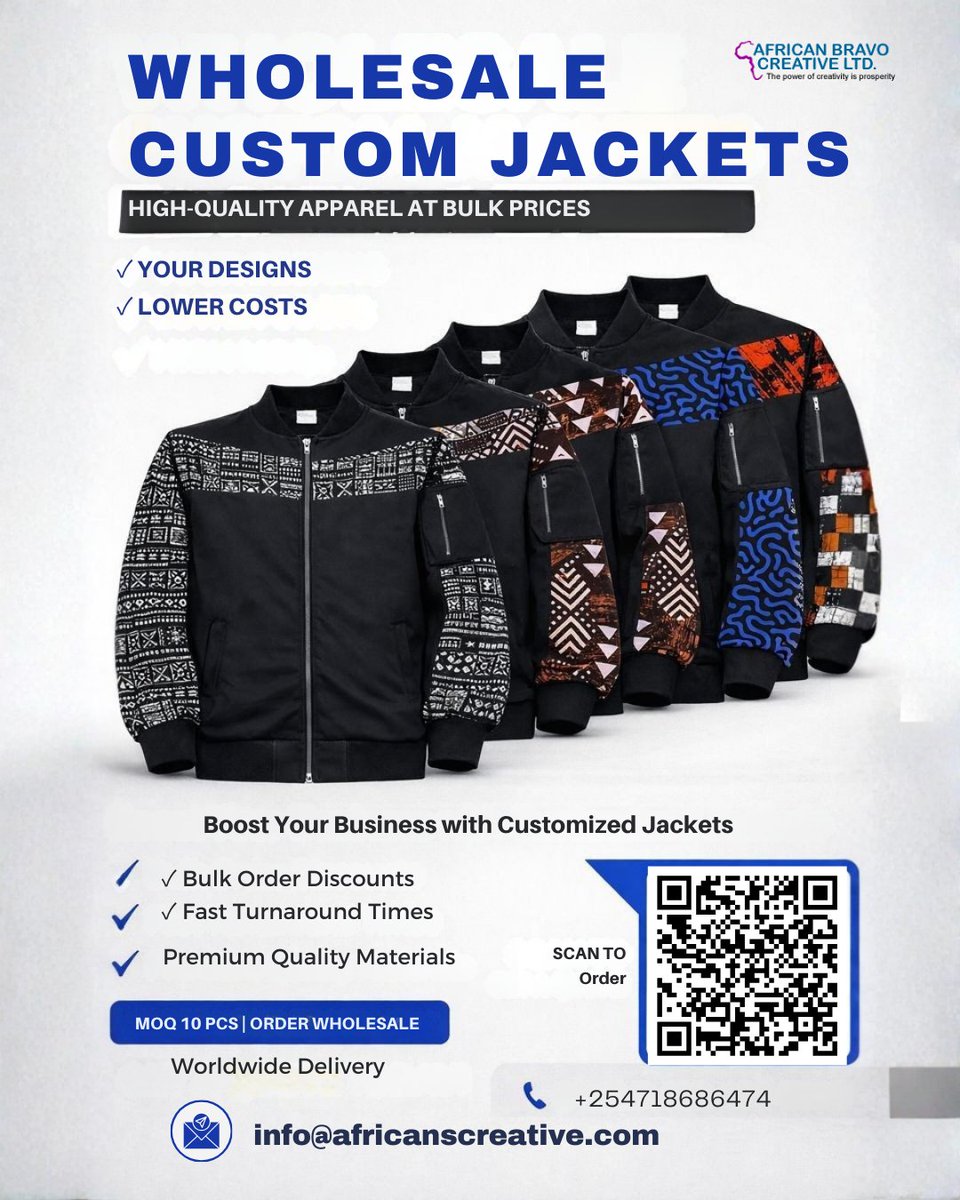 african_bravo's tweet image. Wholesale Heritage Bomber Jackets designed for brands, teams &amp;amp; retail resale.
Premium quality, custom designs &amp;amp; reliable bulk production.

🛒 Order online:
africanscreative.com/product/herita…

#WholesaleFashion #CustomJackets #B2BApparel #BulkOrders #CorporateWear #PrivateLabel