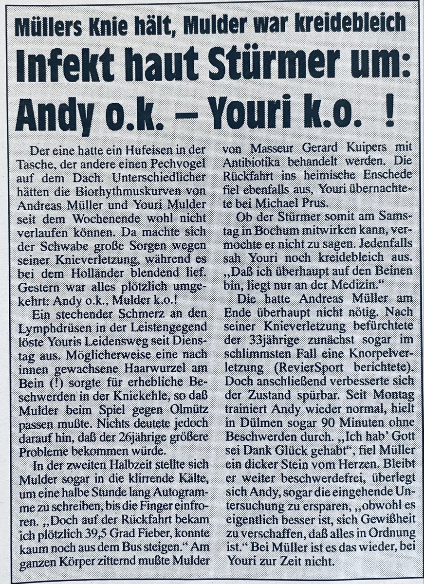 02.02.1996 - „Andy o.k. - Youri k.o. !“
#Schalkevor30 #S04
