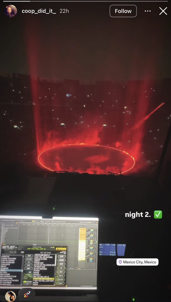 They really had Ye’s entire discography on standby in case he asked for some shit mid performance 💀