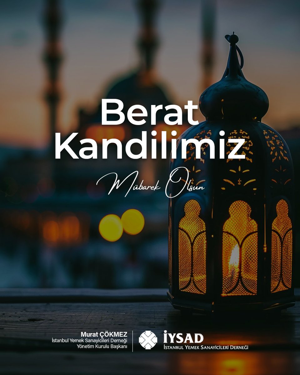 Ramazan ayının habercisi Mübarek Berat Kandilimizi kutlar, tüm İslam Alemine huzur ve mutluluk getirmesini dileriz.
#iayosb #beratkandili