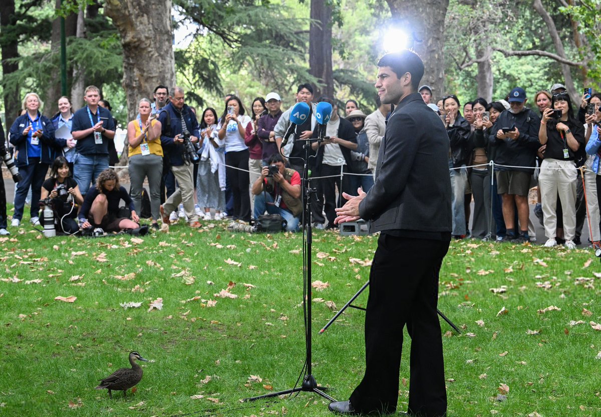 carlos with a duck 😭😭😭😭