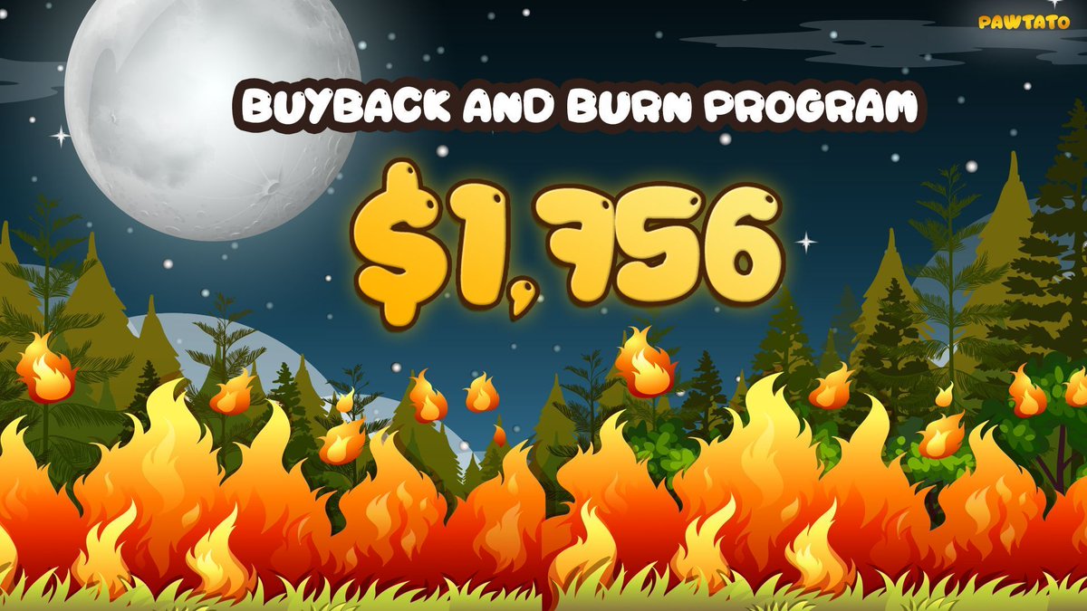 PawtatoFinance's tweet image. $𝗧𝗔𝗧𝗢 𝗕𝘂𝘆𝗯𝗮𝗰𝗸 𝗮𝗻𝗱 𝗕𝘂𝗿𝗻 #𝟮 🔥 

We have announced yesterday that the second burn event was completed. In additional to the $TATO already removed from circulation, 𝟭,𝟳𝟱𝟲 𝗨𝗦𝗗𝗖 has been earmarked for this month’s buy back and burn! 🔥 

Each month compounds…
