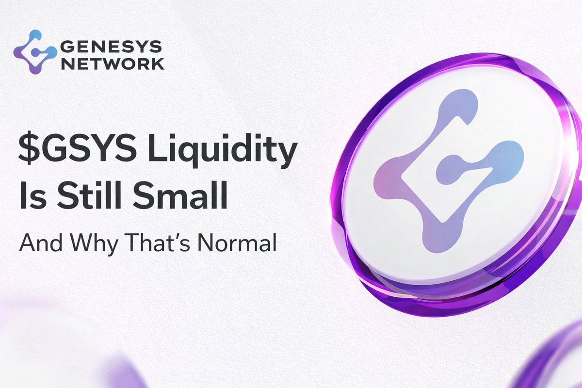 abbakarsg_'s tweet photo. Genesys Network ($GSYS) still has relatively small liquidity in early 2026.
TVL is in the low seven figures, and daily DEX volume is modest.
This isn’t a red flag for an infrastructure first L1, this stage is normal and often healthy. Here's is why 🧵
#GSYS #GenesysNetwork https://t.co/FEyU9gKp3f
