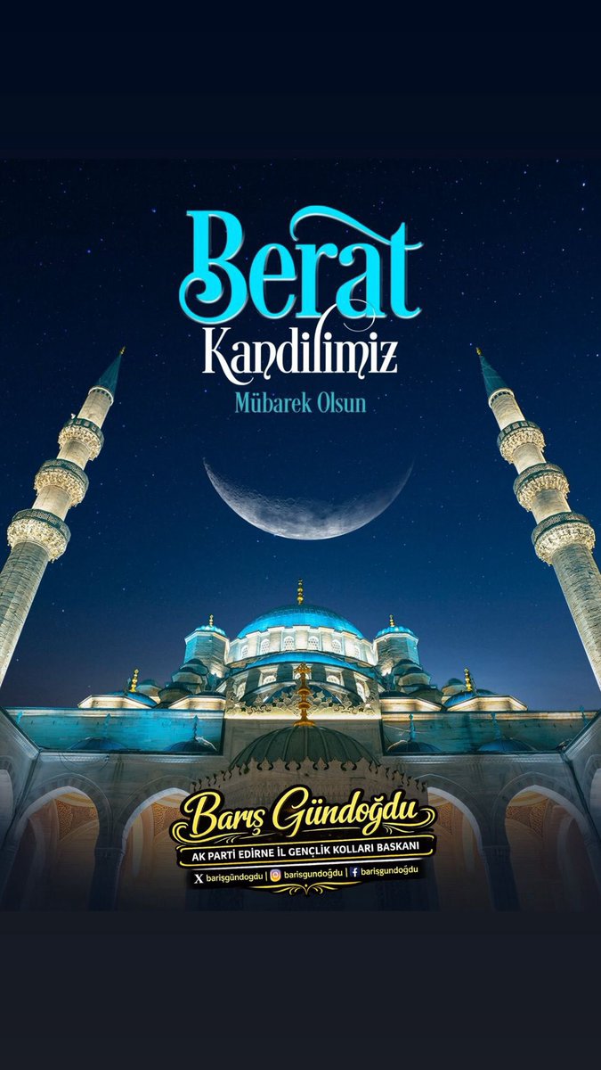 AkEdirne's tweet photo. Berat arınmaktır, rahmettir, bağışlanmaktır. 
Rabbim gönlümüzden geçen dualarımızı kabul buyur,
Kalplerimizi temizle, niyetlerimizi arındır.
Kandilimiz Mübarek Olsun..
#Beratkandili https://t.co/0O74eNscvz