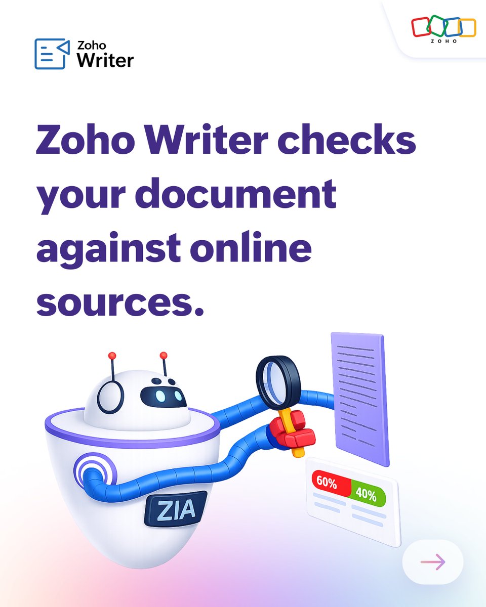 Zoho Writer tweet media