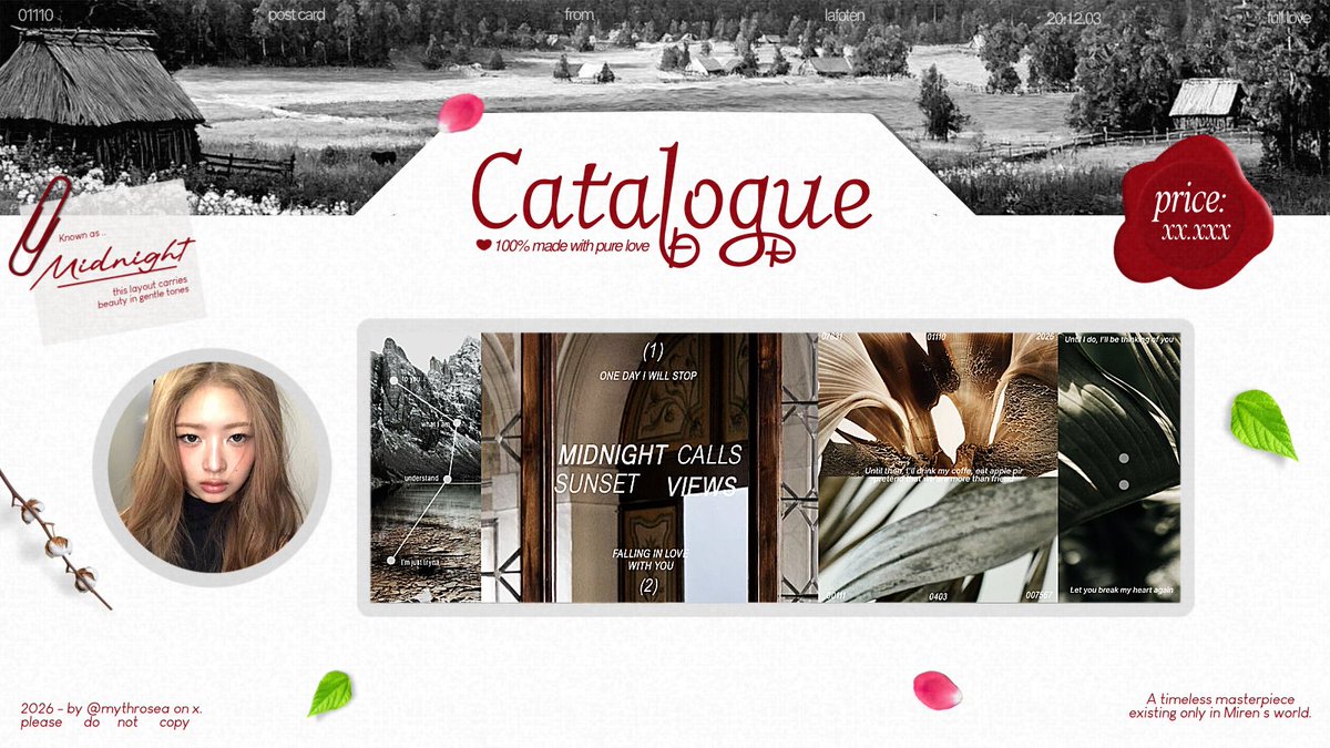 mythrosea's tweet image. Help rt?

𝑶𝑺𝑷𝑬𝑲 𝑻𝑰𝑴𝑬: I’d love to introduce my beautiful design layout moodboard. If there happens to be any similarity with another BA’s work, please let me know through DM. I’m also looking for a “kinci”please drop the photo along with the code. Thank you ♡

#zonauang