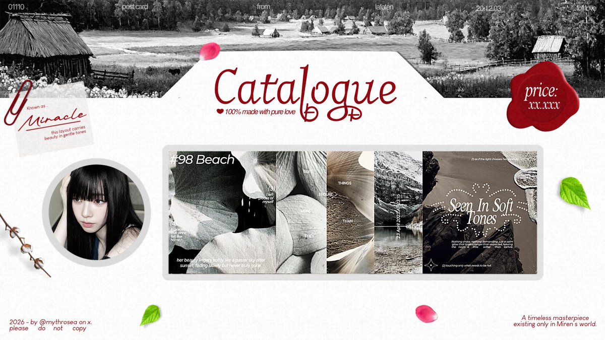 mythrosea's tweet image. Help rt?

𝑶𝑺𝑷𝑬𝑲 𝑻𝑰𝑴𝑬: I’d love to introduce my beautiful design layout moodboard. If there happens to be any similarity with another BA’s work, please let me know through DM. I’m also looking for a “kinci”please drop the photo along with the code. Thank you ♡

#zonauang