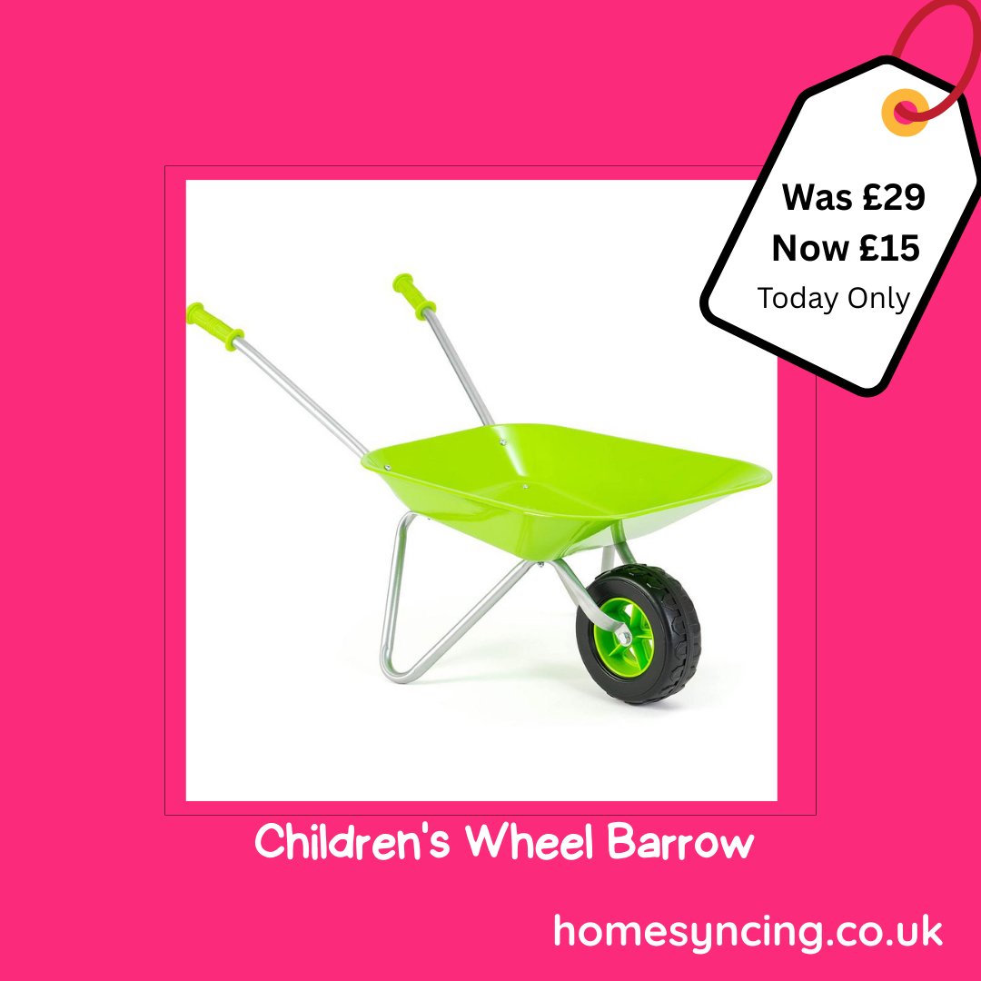 homesyncing's tweet photo. Children's Gardening 🌿
https://t.co/pNJP80lZu8

#wheelbarrow #childrensgardening #kidsgardening #gardeningwithkids #gardeningwithchildren #gardening #kidsactivities #childrensactivities #kidswheelbarrow #childrenswheelbarrow #gardensale #sale #moneyoff https://t.co/pFNFVJQ1hi