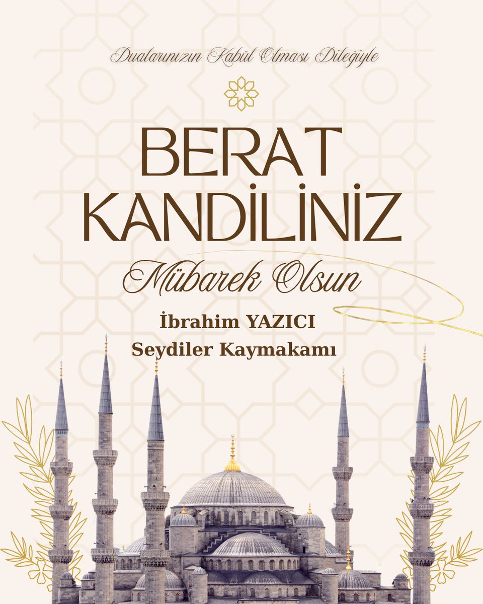 Berat Kandilimiz Mübarek Olsun.