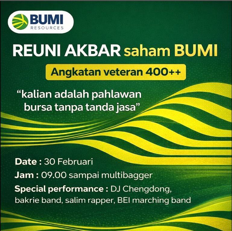 $BUMI yuk reuni akbar.