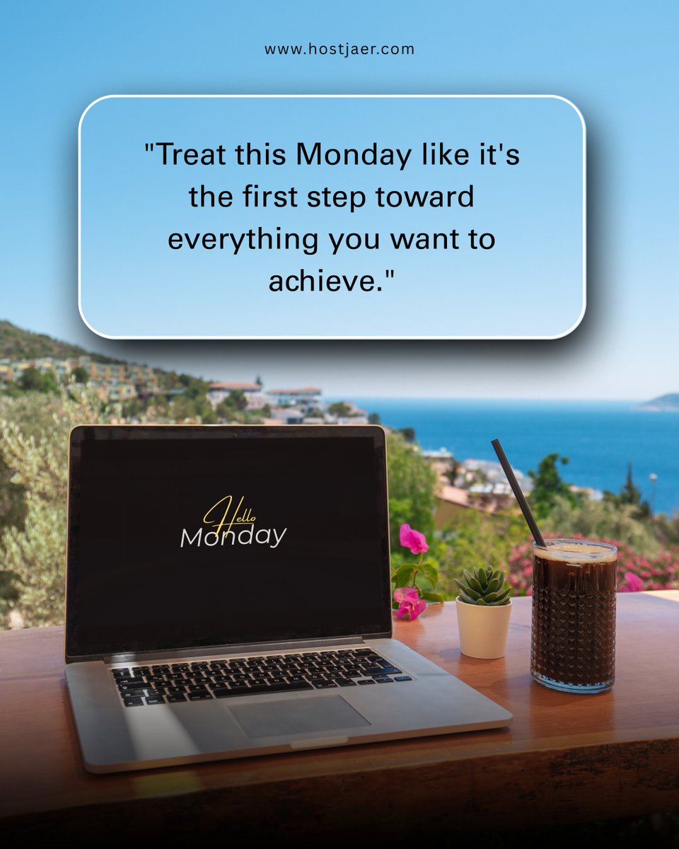 hostjaer's tweet photo. New week, fresh mindset. Every big win starts with a small move in the right direction. Show up today, take action, and keep pushing - progress will follow. At HostJaer, we support the builders, the dreamers, and the doers who are creating their space online.
#MondayMotivation https://t.co/8dK8jJPHmq