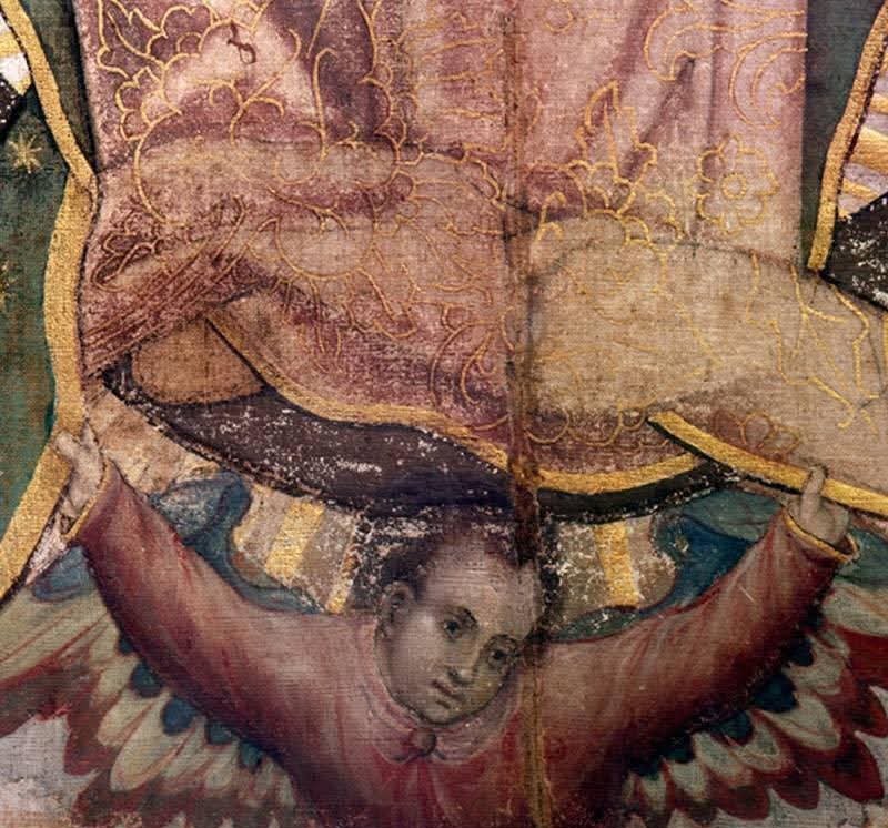 Sostener tu manto, mi Reina.